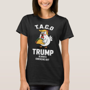 T.a.c.o Trump Alltid Chickar Ut Rolig Anti Trump T Shirt