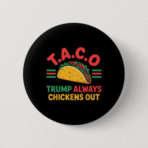 T.a.c.o Trump Always Chickens Out Rolig Taco Knapp