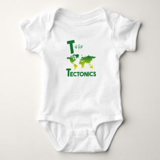 T är för gullig geologi för Tectonics & Tee Shirt