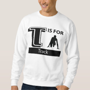 T är för spårar sweatshirt