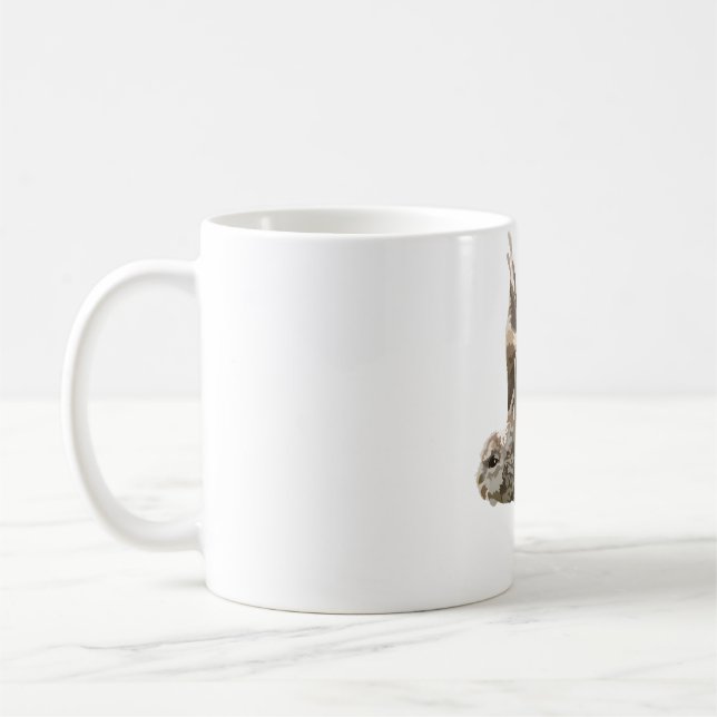 T är för Tawny Uggla Kaffemugg (Vänster)