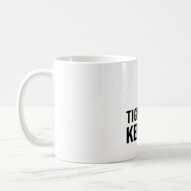 T är för Tiger Keeper Kaffemugg (Vänster)