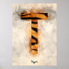 T är för tiger poster