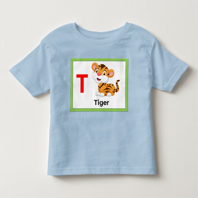 T är för Tiger T Shirt (Framsida)