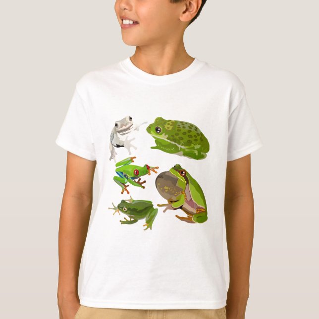 T är för Träd Frog Shirt (Framsida)