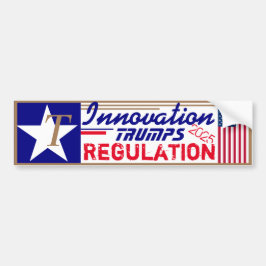 T är for Trump Innovation Trumumps Regulation Bildekal