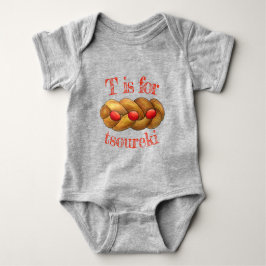 T är för Tsoureki Grekiska Armeniska Påsk Bread Shirt