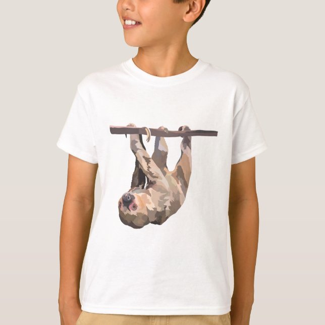T är för Two Toed Sloth Shirt (Framsida)