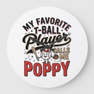 T-Ball Vallmo Vintage Gravyr T-Shirt Design_1 Stor Klocka