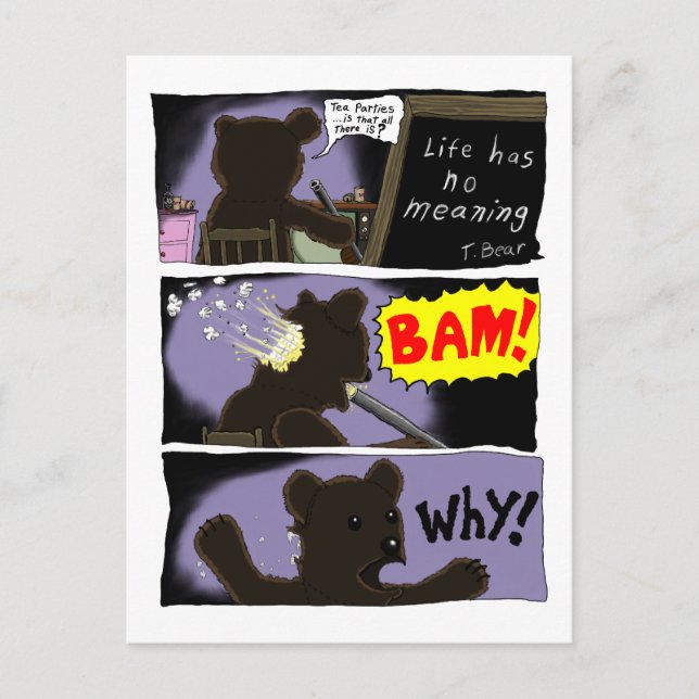 T. Bear Suicide-vykort Vykort (Framsida)
