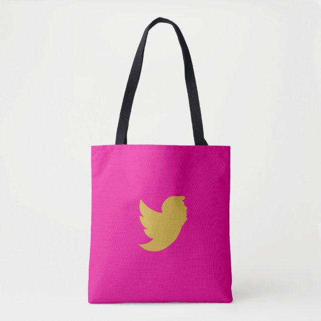 T BIRD SHOULDER TOTE BAG TYGKASSE (Framsida)