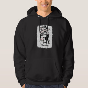 T Boll Barnvakt Vintage Leopard Röttoat Hår Nött Hoodie