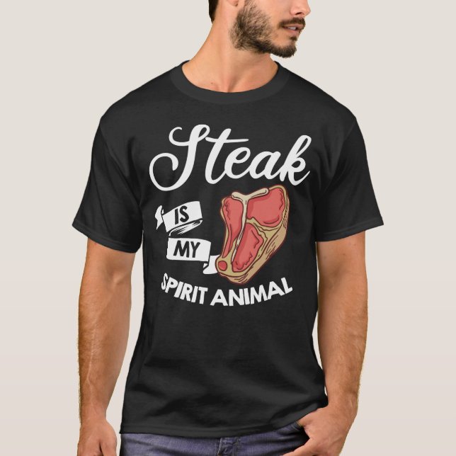 T-Bone Steak Gift Ribeye House T Shirt (Framsida)