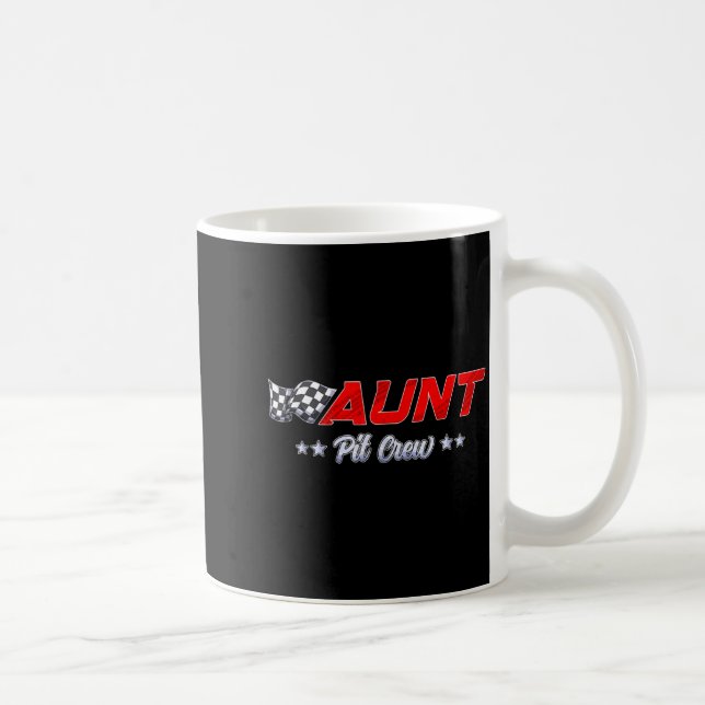 T Crew Aunt Race Car Family Matching Racing Birthd Kaffemugg (Höger)