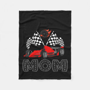 T Crew Mamma Racingbil Födelsedags Pojke Familj Ma Fleecefilt