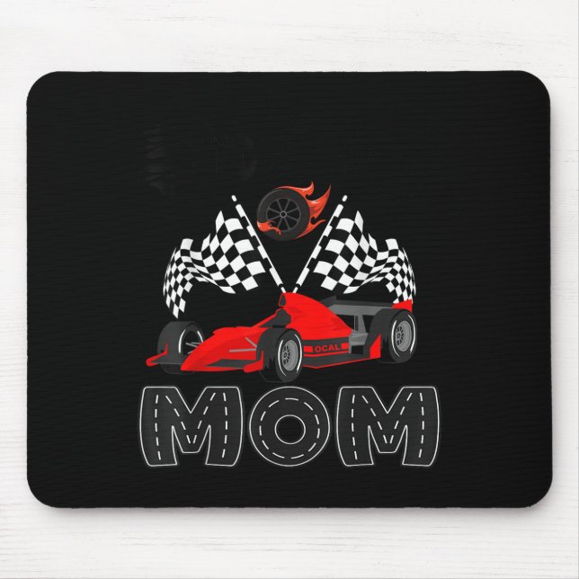 T Crew Mom Racing Car Birthday Boy Family Matching Musmatta (Framsidan)