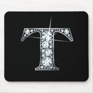 "T" Diamond Bling Mousepad Musmatta