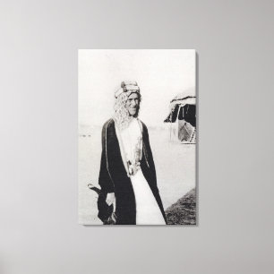T.E. Lawrence i den arabiska klänningen Canvastryck