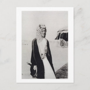 T. E. Lawrence in Arab Dress (b/w bild) Vykort