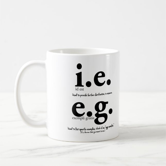 t.ex. Grammar Mugg English Teacher Gifts (Vänster)