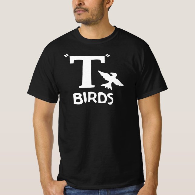 T Fågeldesign på en t-shirt (Framsida)