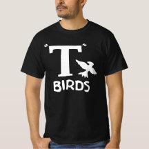 T Fågeldesign på en t-shirt