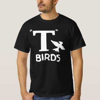 T Fågeldesign på en t-shirt
