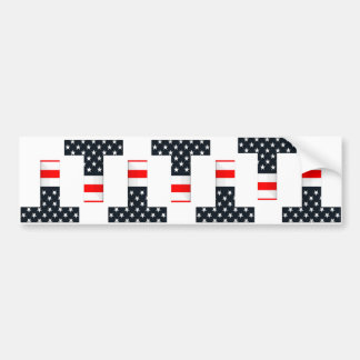 T Flagga Bumper Sticker Bildekal