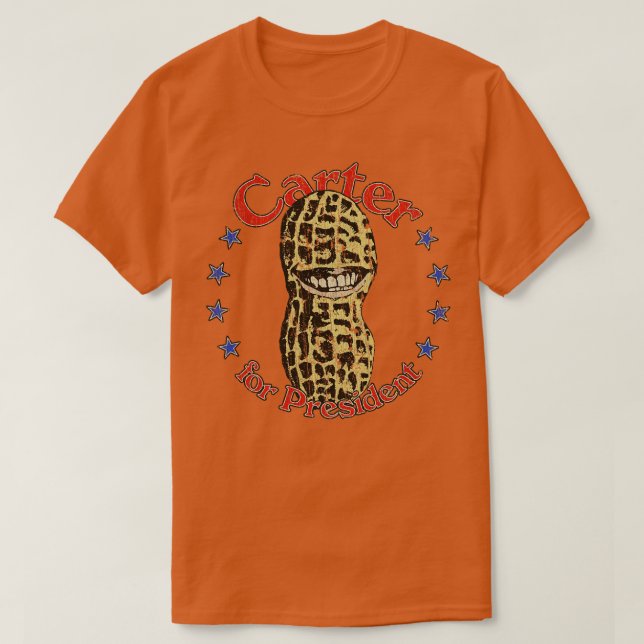 t för leende av jordnöt 1976 shirt (Design framsida)