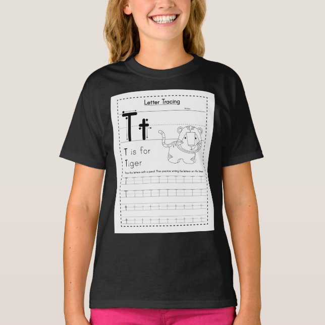 T för tiger shirt (Framsida)