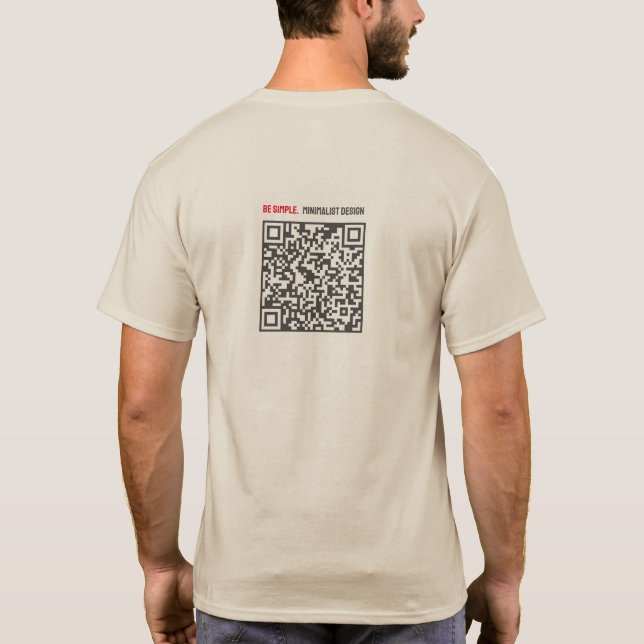 T-frakt med QR-kod T Shirt (Baksida)