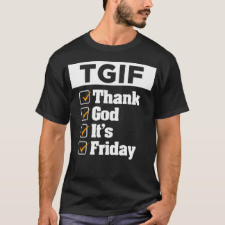 T G I F Tack Gud Det Är Fredag Vardag Shirt