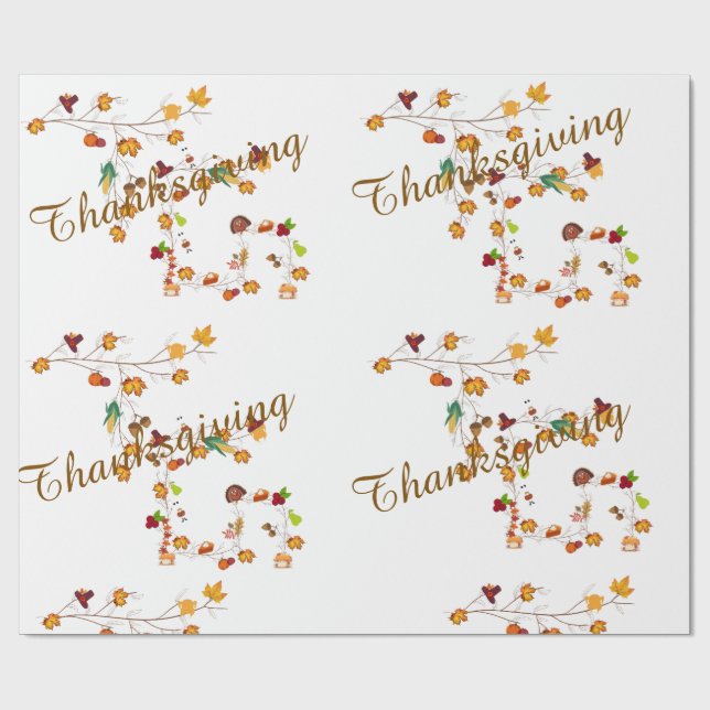 T & G - Thanksgiving Gift Wrappers Presentpapper (Platt)