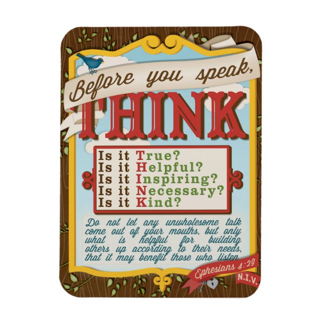 T.H.I.N.K. Magnet (Vertikal)