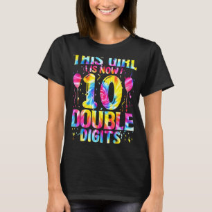 T Hans Girl10:e födelsedag TeDy E-Dubbla siffror Shirt