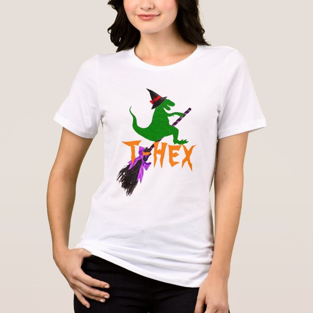 "T-Hex" Funny Halloween Tee - T-Rex Costume (Framsida)