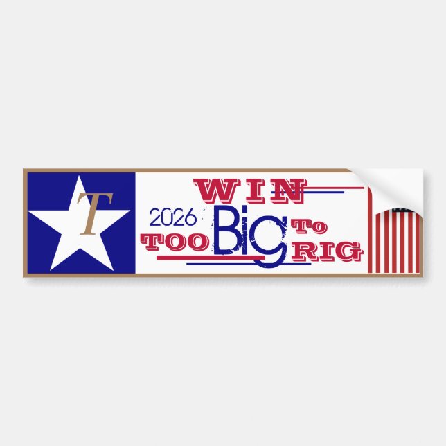 T is for Trump Big Win  Bildekal (Framsidan)