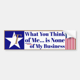 T is Trump - Free Tal What you tänka of Me Bildekal