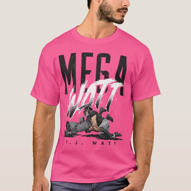 T.J. Watt Pittsburgh Mega Watt T Shirt (Framsida)