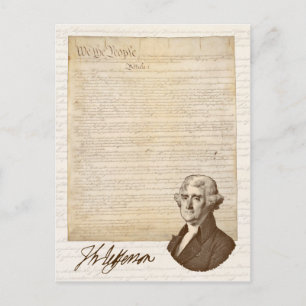 T. Jefferson: Sanning och tidningar - vykort