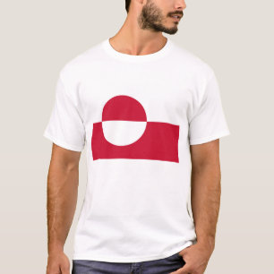 T Leverans med Grönlands Flagga Shirt