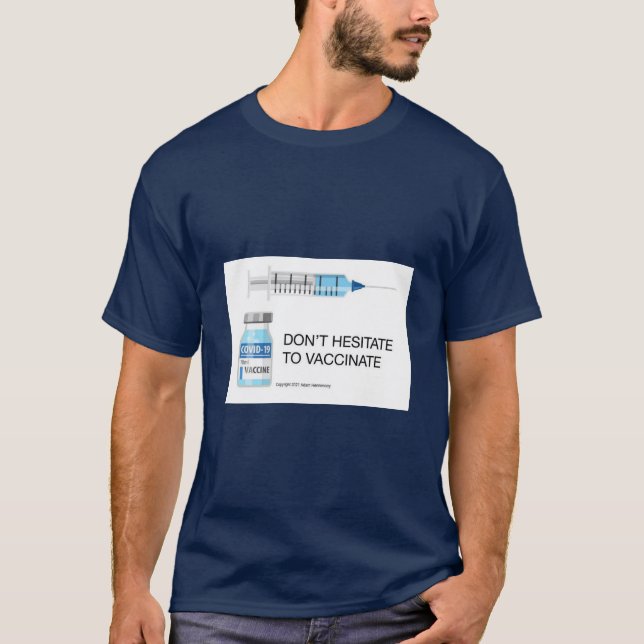 T - Leverera med Covid-meddelande Shirt (Framsida)