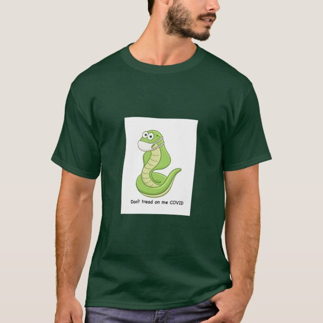 T - Leverera med Covid-meddelande Shirt (Framsida)