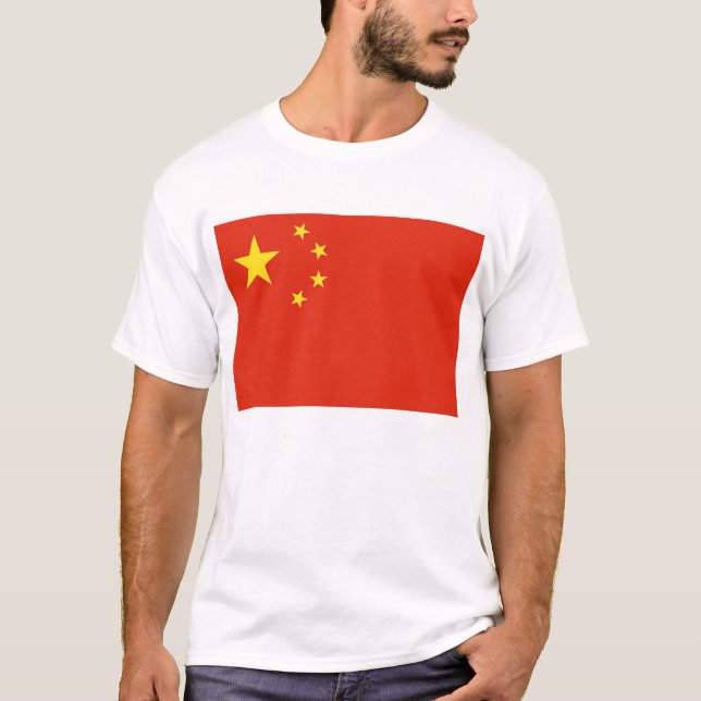 T Leverera med Flagga av China T-shirt (Framsida)