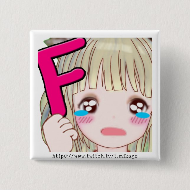 t_mikage tin badgeSQ[F]/ミカゲ缶バッチSQ[F] 缶バッジ Knapp (Framsida)