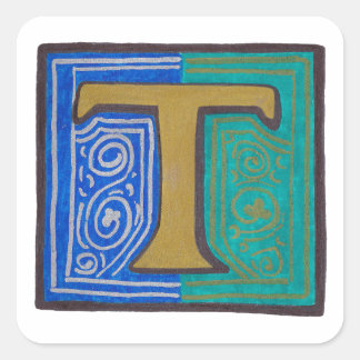 T - MINIATURE FYRKANTIGT KLISTERMÄRKE