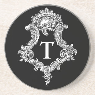 T Monogram Initial Underlägg
