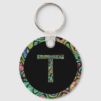 T Monogram Nyckelring