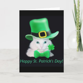 T.o.m. Patricks Day Cat Card Kort