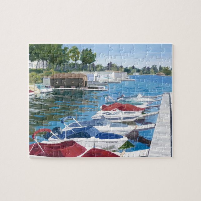 T PARKERAR JAG marinaen Pussel (Horisontell)